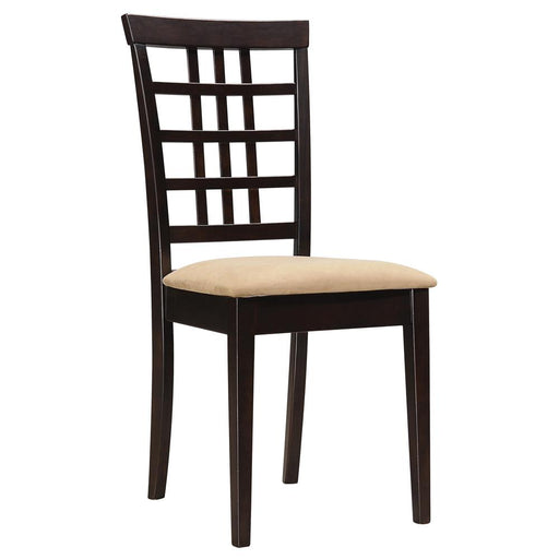 Kelso Casual Peat and Cappuccino Side Chair - Premium Dining Chair from Coaster Z2 Standard - Just $92! Shop now at Furniture Wholesale Plus  We are the best furniture store in Nashville, Hendersonville, Goodlettsville, Madison, Antioch, Mount Juliet, Lebanon, Gallatin, Springfield, Murfreesboro, Franklin, Brentwood