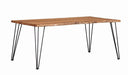 Industrial Natural Acacia Dining Table - Premium Dining Table from Coaster Z2 Standard - Just $670! Shop now at Furniture Wholesale Plus  We are the best furniture store in Nashville, Hendersonville, Goodlettsville, Madison, Antioch, Mount Juliet, Lebanon, Gallatin, Springfield, Murfreesboro, Franklin, Brentwood