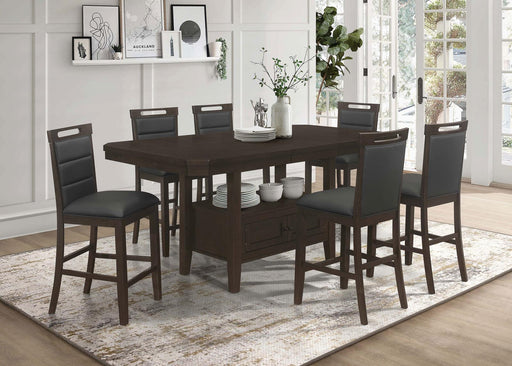 Prentiss COUNTER HT TABLE 7 PC SET - Premium Dining Room Set from Coaster Z2 Standard - Just $1774! Shop now at Furniture Wholesale Plus  We are the best furniture store in Nashville, Hendersonville, Goodlettsville, Madison, Antioch, Mount Juliet, Lebanon, Gallatin, Springfield, Murfreesboro, Franklin, Brentwood