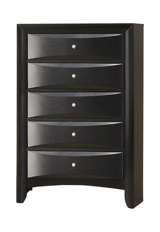 Briana Black Five Drawer Chest - Premium Chest from Coaster Z2 Standard - Just $440! Shop now at Furniture Wholesale Plus  We are the best furniture store in Nashville, Hendersonville, Goodlettsville, Madison, Antioch, Mount Juliet, Lebanon, Gallatin, Springfield, Murfreesboro, Franklin, Brentwood