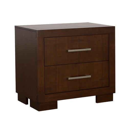 Jessica Cappuccino Two Drawer Nightstand - Premium Nightstand from Coaster Z2 Standard - Just $240! Shop now at Furniture Wholesale Plus  We are the best furniture store in Nashville, Hendersonville, Goodlettsville, Madison, Antioch, Mount Juliet, Lebanon, Gallatin, Springfield, Murfreesboro, Franklin, Brentwood