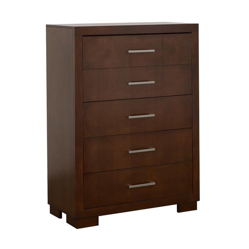 Jessica Cappuccino Five Drawer Chest - Premium Chest from Coaster Z2 Standard - Just $600! Shop now at Furniture Wholesale Plus  We are the best furniture store in Nashville, Hendersonville, Goodlettsville, Madison, Antioch, Mount Juliet, Lebanon, Gallatin, Springfield, Murfreesboro, Franklin, Brentwood