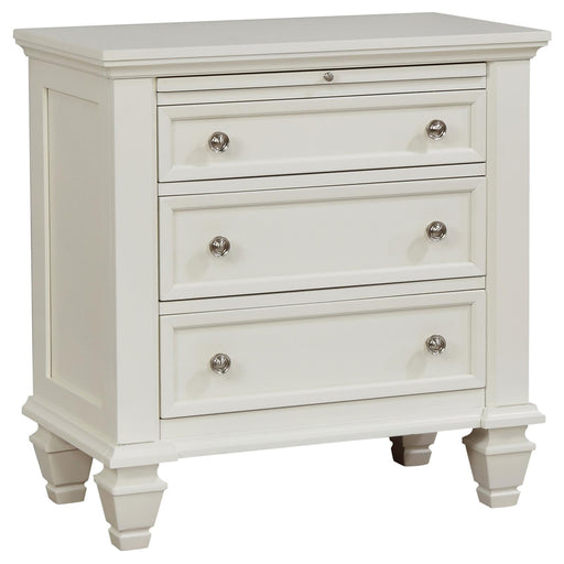 Sandy Beach Three Drawer Nightstand With Tray - Premium Nightstand from Coaster Z2 Standard - Just $368! Shop now at Furniture Wholesale Plus  We are the best furniture store in Nashville, Hendersonville, Goodlettsville, Madison, Antioch, Mount Juliet, Lebanon, Gallatin, Springfield, Murfreesboro, Franklin, Brentwood