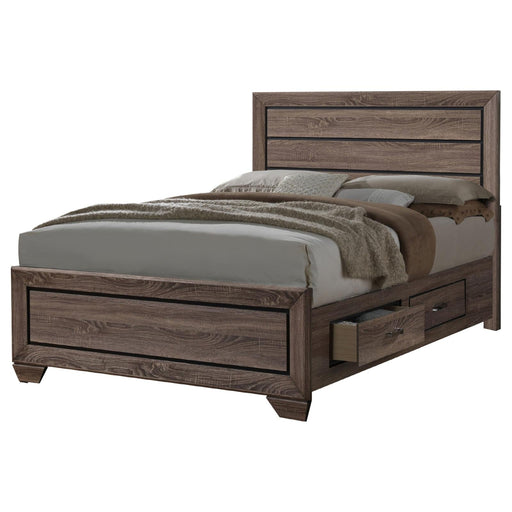 G204193 Kauffman Transitional Washed Taupe Queen Bed - Premium Queen Bed from Coaster Z2 Standard - Just $618! Shop now at Furniture Wholesale Plus  We are the best furniture store in Nashville, Hendersonville, Goodlettsville, Madison, Antioch, Mount Juliet, Lebanon, Gallatin, Springfield, Murfreesboro, Franklin, Brentwood