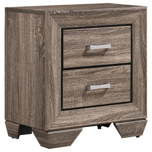 Kauffman Transitional Two Drawer Nightstand - Premium Nightstand from Coaster Z2 Standard - Just $184! Shop now at Furniture Wholesale Plus  We are the best furniture store in Nashville, Hendersonville, Goodlettsville, Madison, Antioch, Mount Juliet, Lebanon, Gallatin, Springfield, Murfreesboro, Franklin, Brentwood