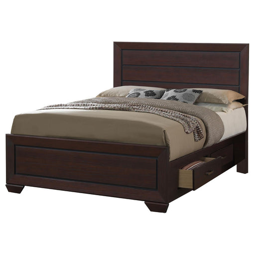 G204393 Fenbrook Transitional Dark Cocoa Eastern King Bed - Premium Eastern King Bed from Coaster Z2 Standard - Just $758! Shop now at Furniture Wholesale Plus  We are the best furniture store in Nashville, Hendersonville, Goodlettsville, Madison, Antioch, Mount Juliet, Lebanon, Gallatin, Springfield, Murfreesboro, Franklin, Brentwood
