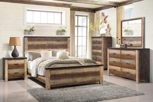 Sembene Bedroom Rustic Antique Multi Color Eastern King Four Piece Set - Premium Bedroom Set from Coaster Z2 Standard - Just $2018! Shop now at Furniture Wholesale Plus  We are the best furniture store in Nashville, Hendersonville, Goodlettsville, Madison, Antioch, Mount Juliet, Lebanon, Gallatin, Springfield, Murfreesboro, Franklin, Brentwood