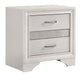 Miranda Modern Two Drawer Nightstand With Hidden Jewelry Tray - Premium Nightstand from Coaster Z2 Standard - Just $204! Shop now at Furniture Wholesale Plus  We are the best furniture store in Nashville, Hendersonville, Goodlettsville, Madison, Antioch, Mount Juliet, Lebanon, Gallatin, Springfield, Murfreesboro, Franklin, Brentwood