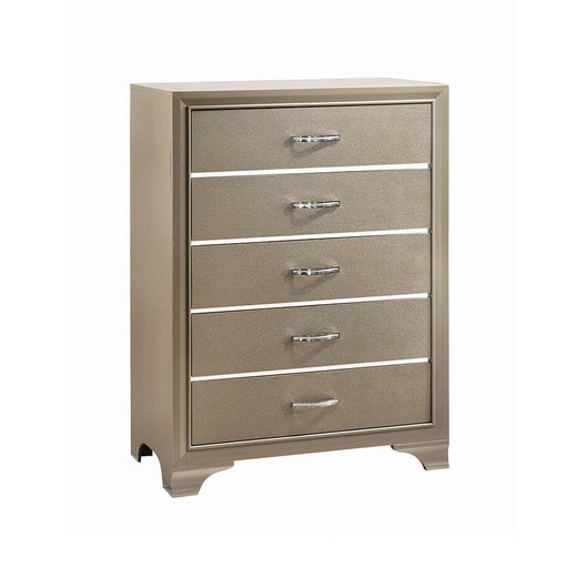 Beaumont Transitional Champagne Chest - Premium Chest from Coaster Z2 Standard - Just $460! Shop now at Furniture Wholesale Plus  We are the best furniture store in Nashville, Hendersonville, Goodlettsville, Madison, Antioch, Mount Juliet, Lebanon, Gallatin, Springfield, Murfreesboro, Franklin, Brentwood