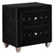 Deanna Contemporary Black and Metallic Nightstand - Premium Nightstand from Coaster Z2 Standard - Just $280! Shop now at Furniture Wholesale Plus  We are the best furniture store in Nashville, Hendersonville, Goodlettsville, Madison, Antioch, Mount Juliet, Lebanon, Gallatin, Springfield, Murfreesboro, Franklin, Brentwood