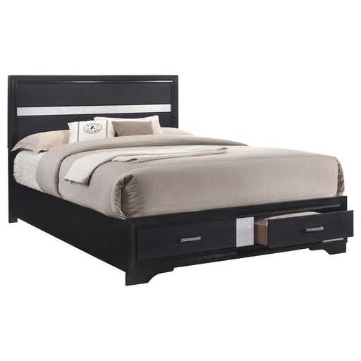 Miranda Contemporary Black Queen Bed - Premium Bed from Coaster Z2 Standard - Just $478! Shop now at Furniture Wholesale Plus  We are the best furniture store in Nashville, Hendersonville, Goodlettsville, Madison, Antioch, Mount Juliet, Lebanon, Gallatin, Springfield, Murfreesboro, Franklin, Brentwood