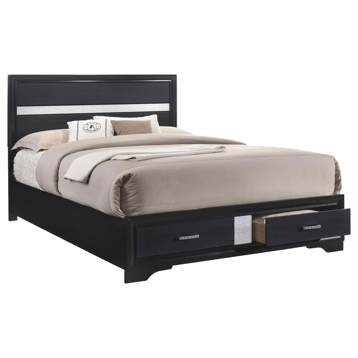 Miranda Contemporary Black Queen Bed - Premium Bed from Coaster Z2 Standard - Just $478! Shop now at Furniture Wholesale Plus  We are the best furniture store in Nashville, Hendersonville, Goodlettsville, Madison, Antioch, Mount Juliet, Lebanon, Gallatin, Springfield, Murfreesboro, Franklin, Brentwood
