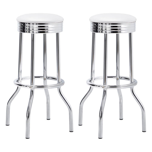 Cleveland Contemporary White Bar Height Stool - Premium Bar Stool from Coaster Z2 Standard - Just $86! Shop now at Furniture Wholesale Plus  We are the best furniture store in Nashville, Hendersonville, Goodlettsville, Madison, Antioch, Mount Juliet, Lebanon, Gallatin, Springfield, Murfreesboro, Franklin, Brentwood