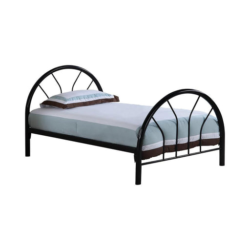 Transitional Black Twin Bed - Premium Bed from Coaster Z2 Standard - Just $190! Shop now at Furniture Wholesale Plus  We are the best furniture store in Nashville, Hendersonville, Goodlettsville, Madison, Antioch, Mount Juliet, Lebanon, Gallatin, Springfield, Murfreesboro, Franklin, Brentwood