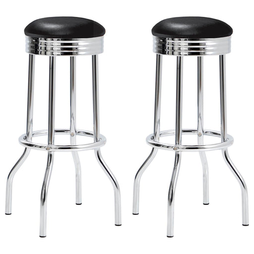 Cleveland Chrome Soda Fountain Bar Stool - Premium Bar Stool from Coaster Z2 Standard - Just $86! Shop now at Furniture Wholesale Plus  We are the best furniture store in Nashville, Hendersonville, Goodlettsville, Madison, Antioch, Mount Juliet, Lebanon, Gallatin, Springfield, Murfreesboro, Franklin, Brentwood