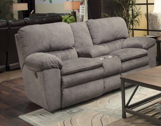 Catnapper Reyes Power Lay Flat Reclining Console Loveseat w/Storage & Cupholders in Graphite 62409 - Premium Loveseat from Catnapper - Just $1074.72! Shop now at Furniture Wholesale Plus  We are the best furniture store in Nashville, Hendersonville, Goodlettsville, Madison, Antioch, Mount Juliet, Lebanon, Gallatin, Springfield, Murfreesboro, Franklin, Brentwood