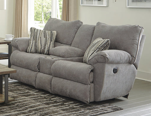Catnapper Furnture Sadler Lay Flat Reclining Console Loveseat in Mica - Premium Loveseat from Catnapper - Just $997.16! Shop now at Furniture Wholesale Plus  We are the best furniture store in Nashville, Hendersonville, Goodlettsville, Madison, Antioch, Mount Juliet, Lebanon, Gallatin, Springfield, Murfreesboro, Franklin, Brentwood