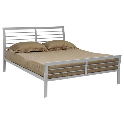 Cooper Contemporary Silver Metal Full Bed - Premium Bed from Coaster Z2 Standard - Just $250! Shop now at Furniture Wholesale Plus  We are the best furniture store in Nashville, Hendersonville, Goodlettsville, Madison, Antioch, Mount Juliet, Lebanon, Gallatin, Springfield, Murfreesboro, Franklin, Brentwood