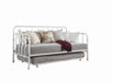 Traditional White Metal Daybed - Premium Daybed from Coaster Z2 Standard - Just $490! Shop now at Furniture Wholesale Plus  We are the best furniture store in Nashville, Hendersonville, Goodlettsville, Madison, Antioch, Mount Juliet, Lebanon, Gallatin, Springfield, Murfreesboro, Franklin, Brentwood