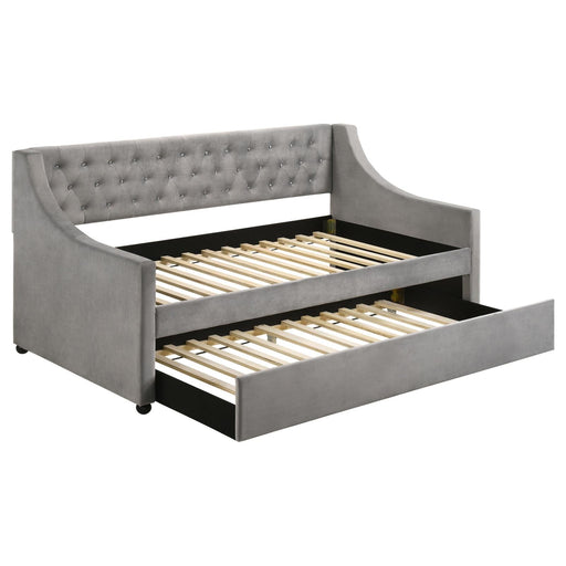 G305883 Twin Daybed W/ Trundle - Premium Uph Daybed With Trundle from Coaster Z2 Standard - Just $470! Shop now at Furniture Wholesale Plus  We are the best furniture store in Nashville, Hendersonville, Goodlettsville, Madison, Antioch, Mount Juliet, Lebanon, Gallatin, Springfield, Murfreesboro, Franklin, Brentwood