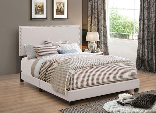 Boyd Upholstered Ivory King Bed - Premium Bed from Coaster Z2 Standard - Just $270! Shop now at Furniture Wholesale Plus  We are the best furniture store in Nashville, Hendersonville, Goodlettsville, Madison, Antioch, Mount Juliet, Lebanon, Gallatin, Springfield, Murfreesboro, Franklin, Brentwood