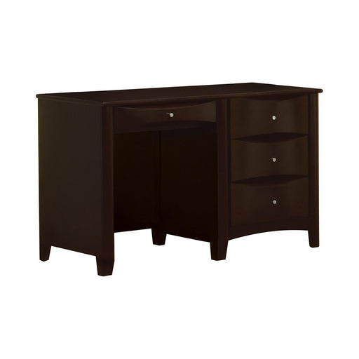 Phoenix Transitional Cappuccino Desk - Premium Desk from Coaster Z2 Standard - Just $598! Shop now at Furniture Wholesale Plus  We are the best furniture store in Nashville, Hendersonville, Goodlettsville, Madison, Antioch, Mount Juliet, Lebanon, Gallatin, Springfield, Murfreesboro, Franklin, Brentwood