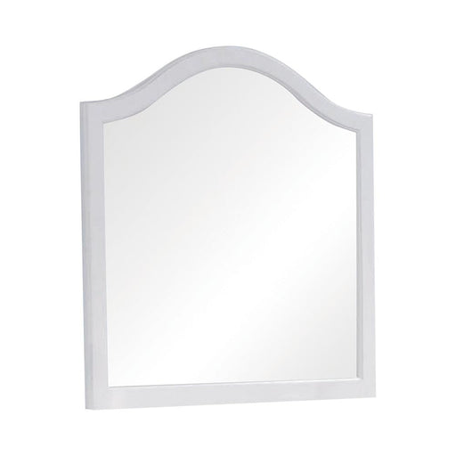 Dominique French Country White Mirror - Premium Mirror from Coaster Z2 Standard - Just $108! Shop now at Furniture Wholesale Plus  We are the best furniture store in Nashville, Hendersonville, Goodlettsville, Madison, Antioch, Mount Juliet, Lebanon, Gallatin, Springfield, Murfreesboro, Franklin, Brentwood