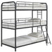 400777 T/T/T TRIPLE BUNK - Premium Bunk Bed from Coaster Z2 Standard - Just $478! Shop now at Furniture Wholesale Plus  We are the best furniture store in Nashville, Hendersonville, Goodlettsville, Madison, Antioch, Mount Juliet, Lebanon, Gallatin, Springfield, Murfreesboro, Franklin, Brentwood