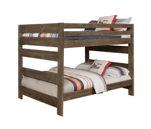 Wrangle Hill Gun Smoke Full/Full Bunk Bed - Premium Bed from Coaster Z2 Standard - Just $1198! Shop now at Furniture Wholesale Plus  We are the best furniture store in Nashville, Hendersonville, Goodlettsville, Madison, Antioch, Mount Juliet, Lebanon, Gallatin, Springfield, Murfreesboro, Franklin, Brentwood
