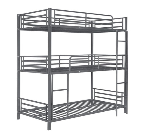 G422670 Triple Twin Bunk Bed - Premium Triple Twin Bunk Bed from Coaster Z2 Standard - Just $510! Shop now at Furniture Wholesale Plus  We are the best furniture store in Nashville, Hendersonville, Goodlettsville, Madison, Antioch, Mount Juliet, Lebanon, Gallatin, Springfield, Murfreesboro, Franklin, Brentwood