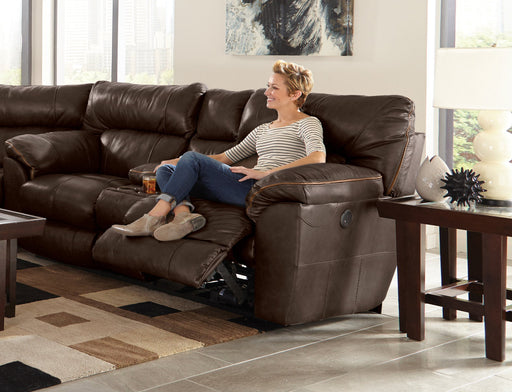 Catnapper Milan Power Lay Flat Reclining Console Loveseat in Chocolate 64349 - Premium Loveseat from Catnapper - Just $1813! Shop now at Furniture Wholesale Plus  We are the best furniture store in Nashville, Hendersonville, Goodlettsville, Madison, Antioch, Mount Juliet, Lebanon, Gallatin, Springfield, Murfreesboro, Franklin, Brentwood