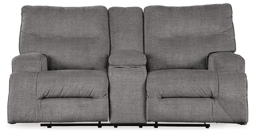 Coombs Reclining Loveseat with Console - Premium Loveseat from Ashley Furniture - Just $851.87! Shop now at Furniture Wholesale Plus  We are the best furniture store in Nashville, Hendersonville, Goodlettsville, Madison, Antioch, Mount Juliet, Lebanon, Gallatin, Springfield, Murfreesboro, Franklin, Brentwood