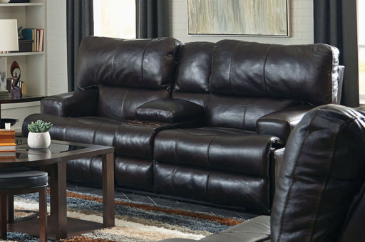 Catnapper Wembley Power Headrest Lay Flat Reclining Console Loveseat in Chocolate - Premium Loveseat from Catnapper - Just $1981.36! Shop now at Furniture Wholesale Plus  We are the best furniture store in Nashville, Hendersonville, Goodlettsville, Madison, Antioch, Mount Juliet, Lebanon, Gallatin, Springfield, Murfreesboro, Franklin, Brentwood