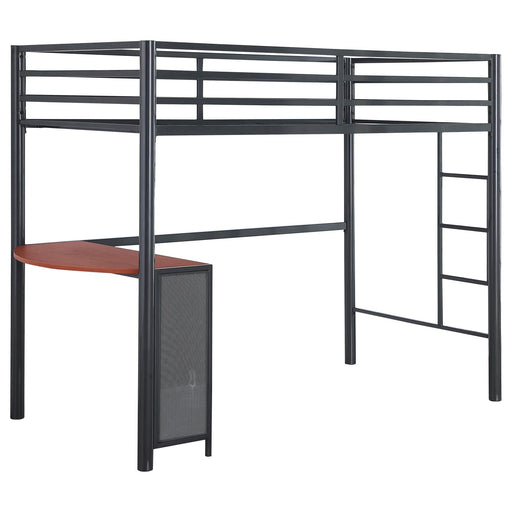 Metal Workstation Twin Loft Bed - Premium Bed from Coaster Z2 Standard - Just $440! Shop now at Furniture Wholesale Plus  We are the best furniture store in Nashville, Hendersonville, Goodlettsville, Madison, Antioch, Mount Juliet, Lebanon, Gallatin, Springfield, Murfreesboro, Franklin, Brentwood