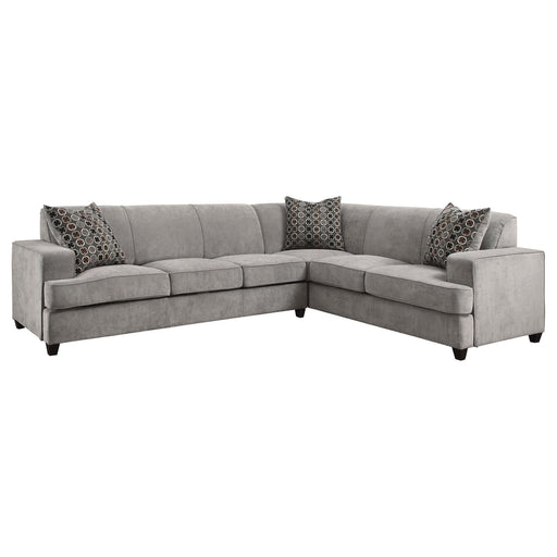 Tess Casual Grey Sectional - Premium Sectional from Coaster Z2 Standard - Just $1998! Shop now at Furniture Wholesale Plus  We are the best furniture store in Nashville, Hendersonville, Goodlettsville, Madison, Antioch, Mount Juliet, Lebanon, Gallatin, Springfield, Murfreesboro, Franklin, Brentwood