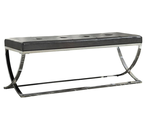 G501156 Contemporary Chrome Bench - Premium Bench from Coaster Z2 Standard - Just $170! Shop now at Furniture Wholesale Plus  We are the best furniture store in Nashville, Hendersonville, Goodlettsville, Madison, Antioch, Mount Juliet, Lebanon, Gallatin, Springfield, Murfreesboro, Franklin, Brentwood