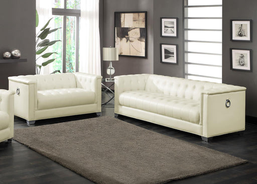 Chaviano Contemporary White Two Piece Living Room Set - Premium Living Room Set from Coaster Z2 Standard - Just $1898! Shop now at Furniture Wholesale Plus  We are the best furniture store in Nashville, Hendersonville, Goodlettsville, Madison, Antioch, Mount Juliet, Lebanon, Gallatin, Springfield, Murfreesboro, Franklin, Brentwood
