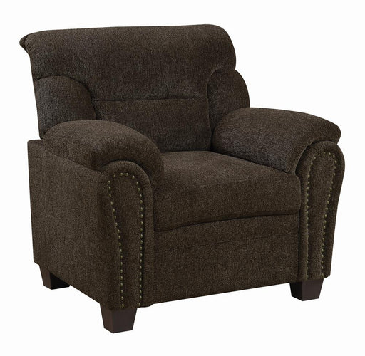 Clementine Casual Brown Chair - Premium Chair from Coaster Z2 Standard - Just $380! Shop now at Furniture Wholesale Plus  We are the best furniture store in Nashville, Hendersonville, Goodlettsville, Madison, Antioch, Mount Juliet, Lebanon, Gallatin, Springfield, Murfreesboro, Franklin, Brentwood