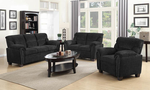 Clemintine Grey Three Piece Living Room Set - Premium Living Room Set from Coaster Z2 Standard - Just $1558! Shop now at Furniture Wholesale Plus  We are the best furniture store in Nashville, Hendersonville, Goodlettsville, Madison, Antioch, Mount Juliet, Lebanon, Gallatin, Springfield, Murfreesboro, Franklin, Brentwood