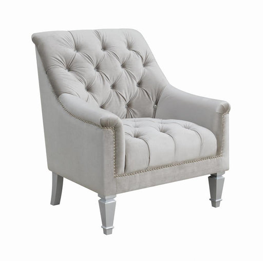 Avonlea Traditional Grey and Chrome Chair - Premium Chair from Coaster Z2 Standard - Just $480! Shop now at Furniture Wholesale Plus  We are the best furniture store in Nashville, Hendersonville, Goodlettsville, Madison, Antioch, Mount Juliet, Lebanon, Gallatin, Springfield, Murfreesboro, Franklin, Brentwood