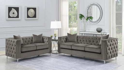Phoebe 2 piece Tufted Tuxedo Arms Living Room Set Urban Bronze - Premium Living Room Set from Coaster Z2 Standard - Just $1958! Shop now at Furniture Wholesale Plus  We are the best furniture store in Nashville, Hendersonville, Goodlettsville, Madison, Antioch, Mount Juliet, Lebanon, Gallatin, Springfield, Murfreesboro, Franklin, Brentwood