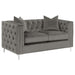 Phoebe Tufted Tuxedo Arms Loveseat Urban Bronze - Premium Loveseat from Coaster Z2 Standard - Just $920! Shop now at Furniture Wholesale Plus  We are the best furniture store in Nashville, Hendersonville, Goodlettsville, Madison, Antioch, Mount Juliet, Lebanon, Gallatin, Springfield, Murfreesboro, Franklin, Brentwood