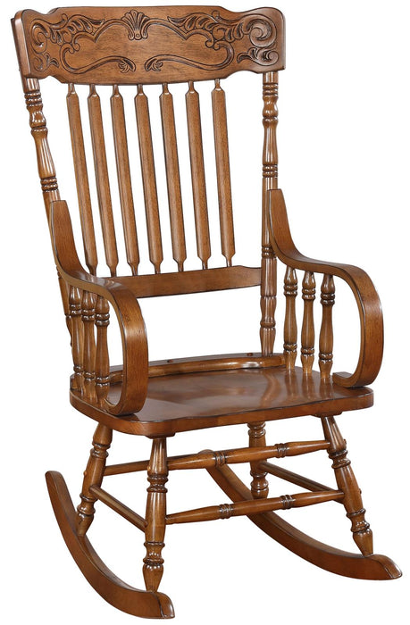 Traditional Wooden Rocking Chair - Premium Rocker Chair from Coaster Z2 Standard - Just $270! Shop now at Furniture Wholesale Plus  We are the best furniture store in Nashville, Hendersonville, Goodlettsville, Madison, Antioch, Mount Juliet, Lebanon, Gallatin, Springfield, Murfreesboro, Franklin, Brentwood