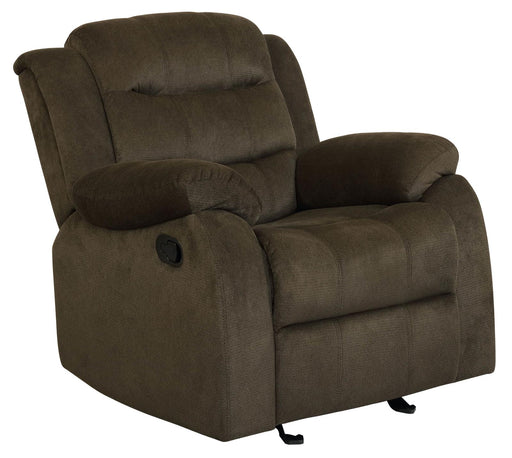 Rodman Casual Chocolate Glider Recliner - Premium Recliner from Coaster Z2 Standard - Just $418! Shop now at Furniture Wholesale Plus  We are the best furniture store in Nashville, Hendersonville, Goodlettsville, Madison, Antioch, Mount Juliet, Lebanon, Gallatin, Springfield, Murfreesboro, Franklin, Brentwood