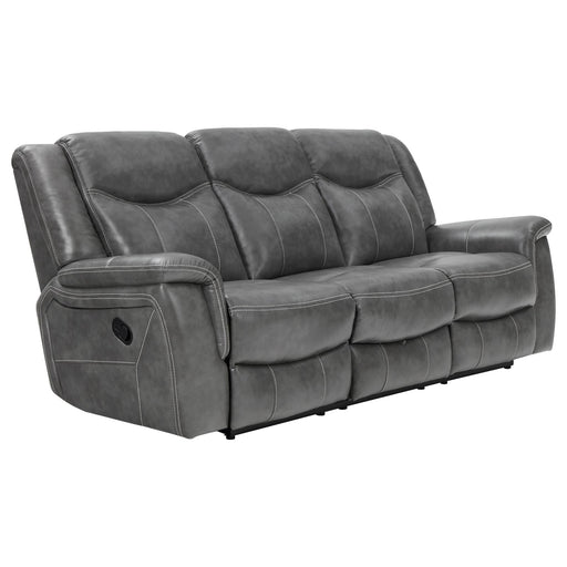 Conrad Transitional Grey Motion Sofa - Premium Sofa from Coaster Z2 Standard - Just $998! Shop now at Furniture Wholesale Plus  We are the best furniture store in Nashville, Hendersonville, Goodlettsville, Madison, Antioch, Mount Juliet, Lebanon, Gallatin, Springfield, Murfreesboro, Franklin, Brentwood