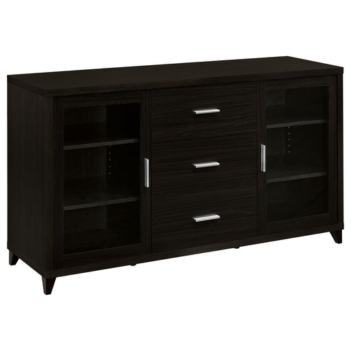 G700881 Contemporary Cappuccino TV Console - Premium TV Stand from Coaster Z2 Standard - Just $318! Shop now at Furniture Wholesale Plus  We are the best furniture store in Nashville, Hendersonville, Goodlettsville, Madison, Antioch, Mount Juliet, Lebanon, Gallatin, Springfield, Murfreesboro, Franklin, Brentwood