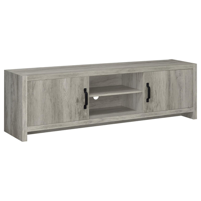 G701025 Modern Grey Driftwood TV Console - Premium TV Stand from Coaster Z2 Standard - Just $238! Shop now at Furniture Wholesale Plus  We are the best furniture store in Nashville, Hendersonville, Goodlettsville, Madison, Antioch, Mount Juliet, Lebanon, Gallatin, Springfield, Murfreesboro, Franklin, Brentwood