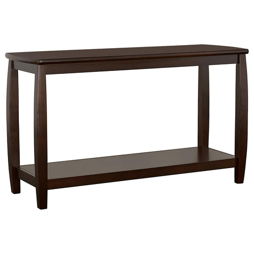 Wood Top Espresso Sofa Table - Premium Sofa Table from Coaster Z2 Standard - Just $250! Shop now at Furniture Wholesale Plus  We are the best furniture store in Nashville, Hendersonville, Goodlettsville, Madison, Antioch, Mount Juliet, Lebanon, Gallatin, Springfield, Murfreesboro, Franklin, Brentwood