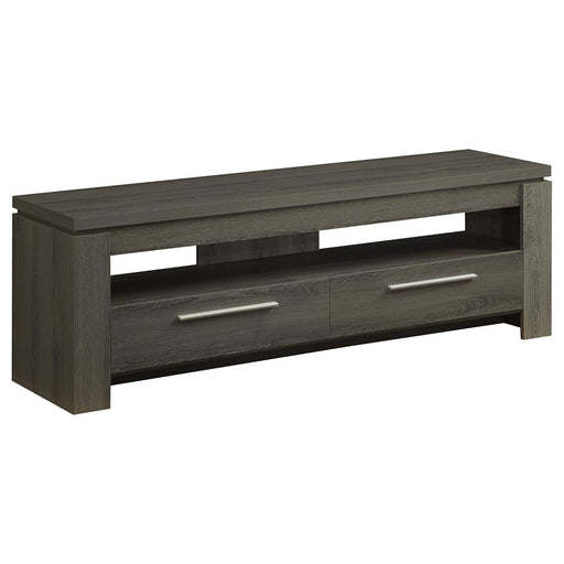 Transitional Weathered Grey TV Console - Premium TV Stand from Coaster Z2 Standard - Just $230! Shop now at Furniture Wholesale Plus  We are the best furniture store in Nashville, Hendersonville, Goodlettsville, Madison, Antioch, Mount Juliet, Lebanon, Gallatin, Springfield, Murfreesboro, Franklin, Brentwood