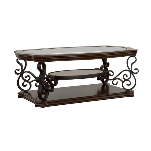 Occasional Traditional Dark Brown Coffee Table - Premium Dark Brown Coffee Table from Coaster Z2 Standard - Just $478! Shop now at Furniture Wholesale Plus  We are the best furniture store in Nashville, Hendersonville, Goodlettsville, Madison, Antioch, Mount Juliet, Lebanon, Gallatin, Springfield, Murfreesboro, Franklin, Brentwood